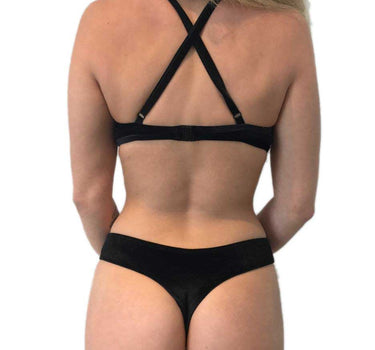 DANAE BLACK VELVET SET - HOAKA SWIMWEAR